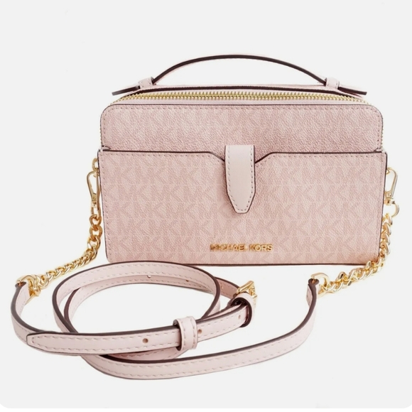 NWT - MICHAEL KORS JET SET MEDIUM DOUBLE ZIP CROSSBODY - Picture 2 of 6